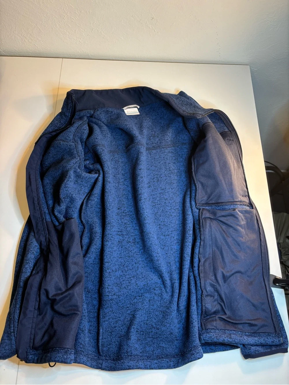 Columbia Men's Blue Full-Zip Fleece Jacket